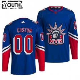 New York Rangers Trikot Custom Adidas 2022-23 Blau Reverse Retro 2.0 Authentic - Kinder
